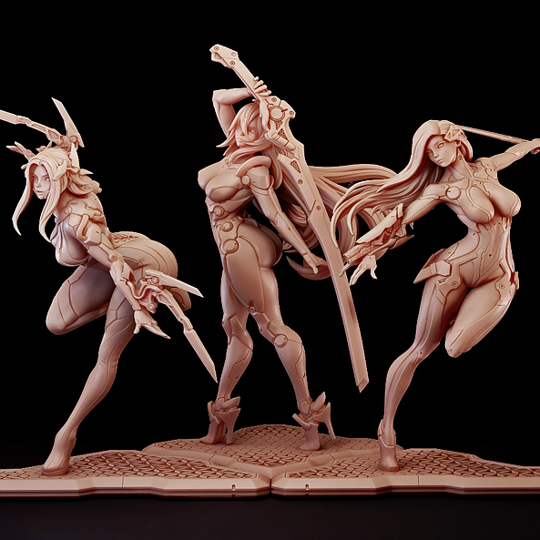 1/24  (3 people) Resin model c - Model Kit Waifu 리뷰 및 가격