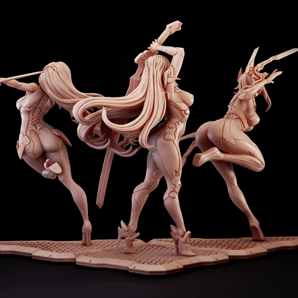 1/24  (3 people) Resin model c - Model Kit Waifu 리뷰 및 가격