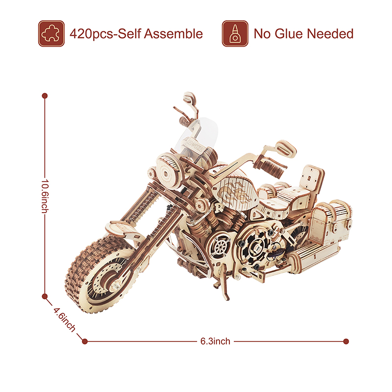 Robotime Motorcycle Puzzle 3D  - Model Kit Motor Nuclear 리뷰 및 가격