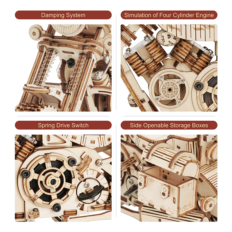 Robotime Motorcycle Puzzle 3D  - Model Kit Motor Nuclear 리뷰 및 가격
