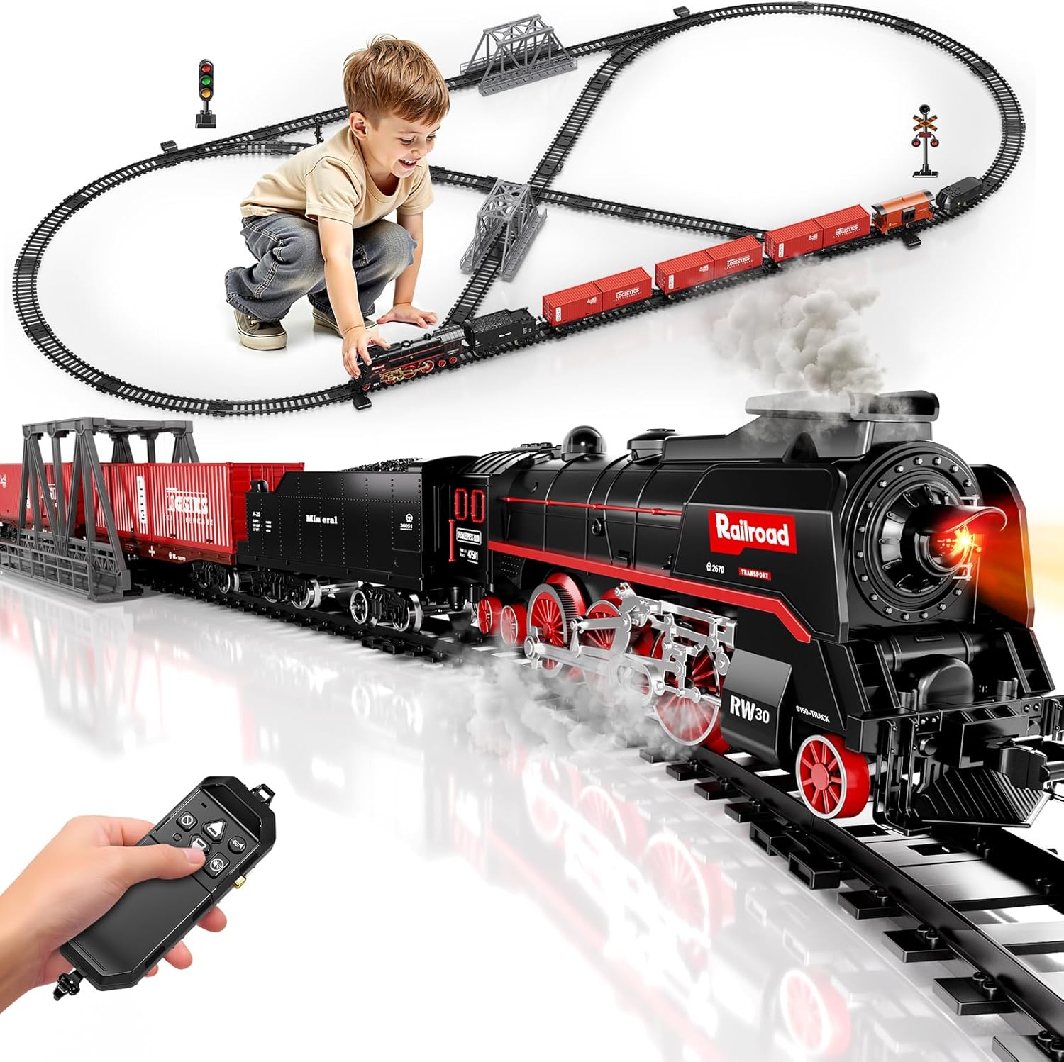 Model Train Set, Remote Contro - Model Kit Locomotive 리뷰 및 가격