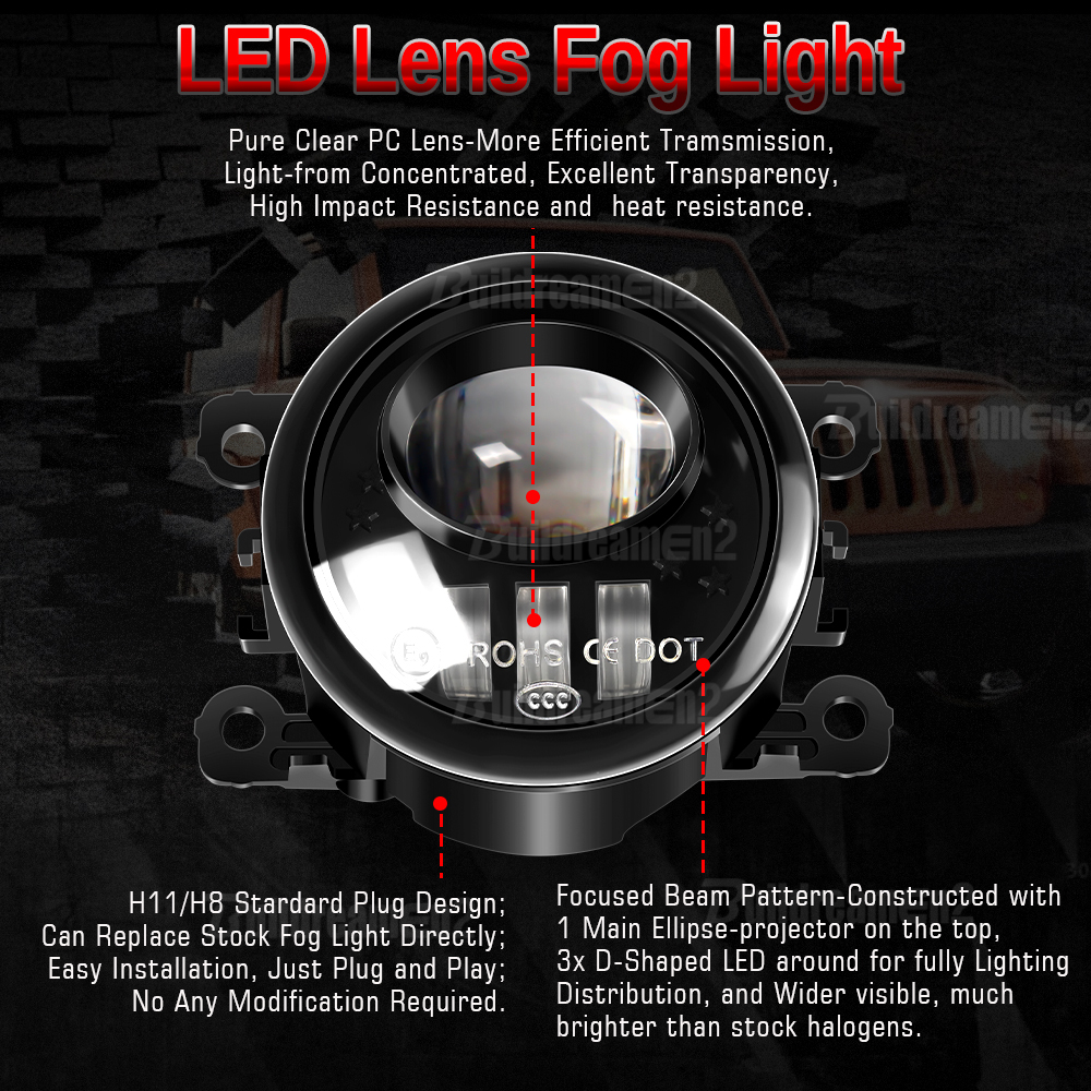 2 Pieces 30W H11 Car Front LED - Model Kit Land Rover 리뷰 및 가격