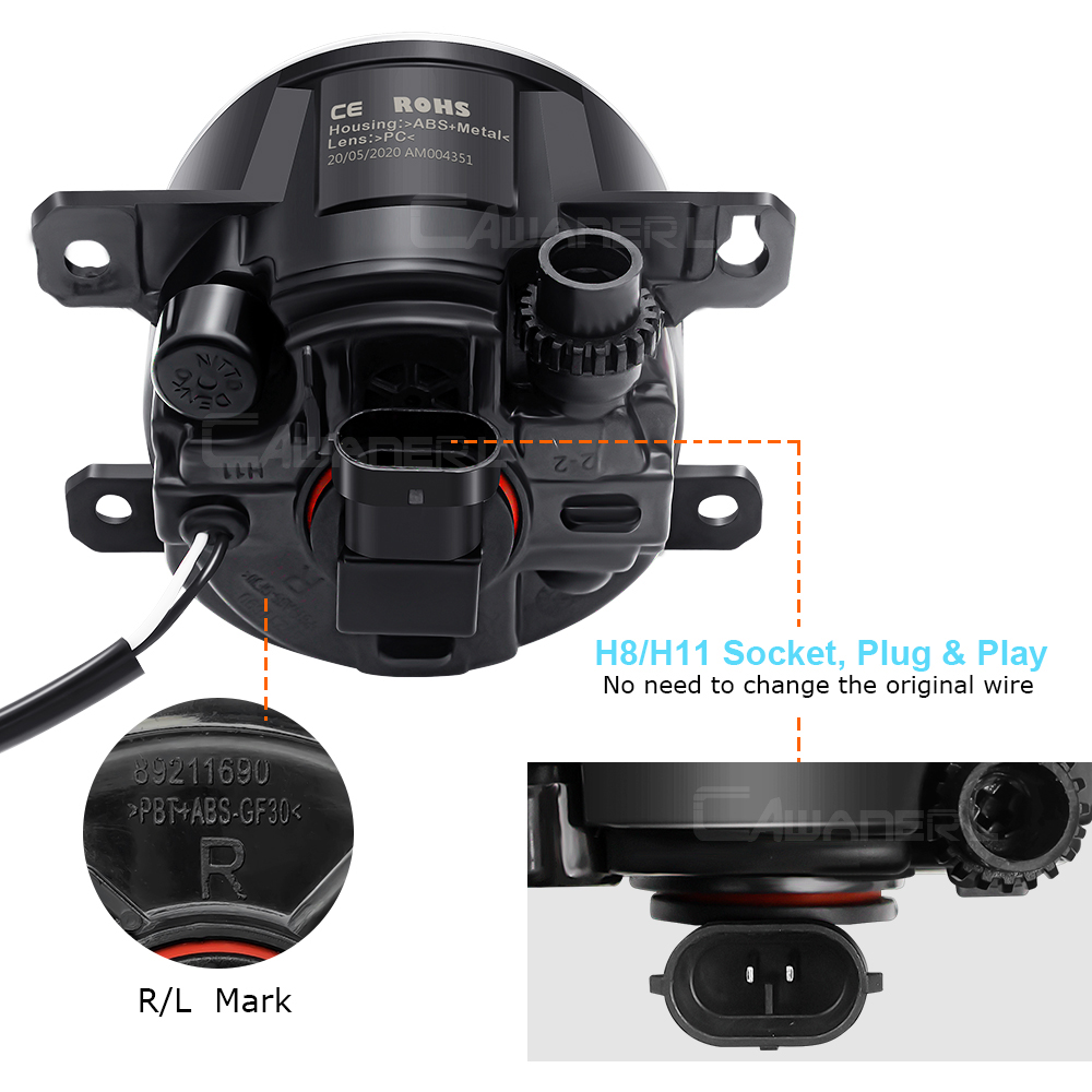 2 Pieces Car H11 LED Fog Light - Model Kit Land Rover 리뷰 및 가격