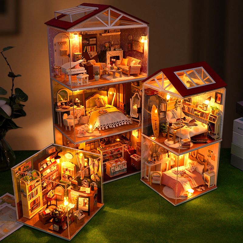 DIY Wooden Dollhouse Mini Bedr - Model Kit Walmart 리뷰 및 가격